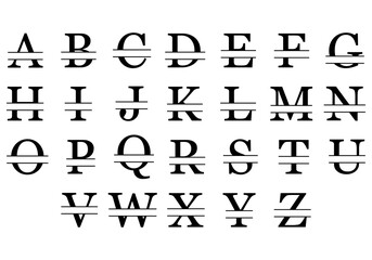 Monogram letters © Gifutto