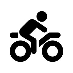 Bike Race Vector Icon