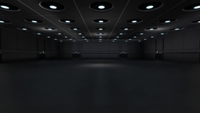 Motion Empty hall exhibition.Backdrop for exhibition stands,booth,product.
Convention hall for conference,online.3D Background for entertainment,concert
,event,sports,live.Animation loop 4k.3D render.