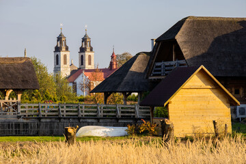 Wooden house on the lake