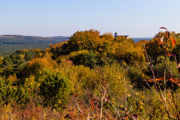 Autumn landscape in the Kraków-Częstochowa Jura