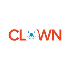 clown joker logo icon design vector illustration