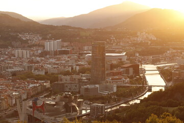 Urbascape in the city of Bilbao