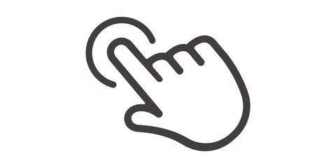 Screen touch icon. Vector illustration.