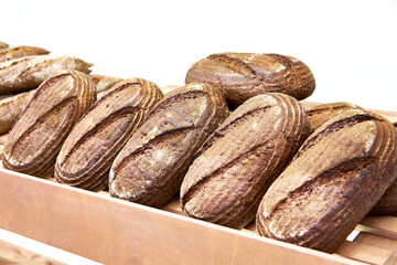Fresh bread in bakery