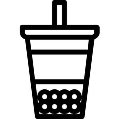 bubble milk tea icon