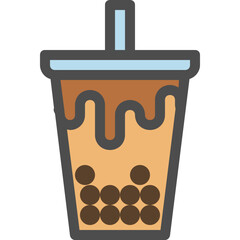 bubble milk tea icon