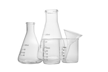 laboratory experiment and research with leaf, oil and ingredient extract for natural beauty and organic skincare product package,bio science concept.