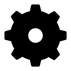 Cog Flat Vector Icon