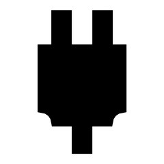 Obraz premium Plug Flat Vector Icon