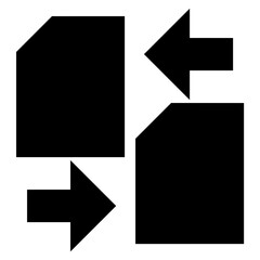 File Sharing Flat Vector Icon