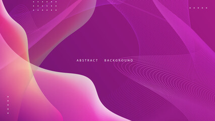 Abstract colorful pink purple background with curve wave