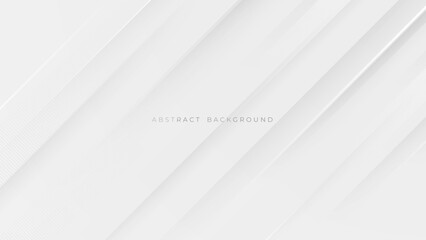 Abstract light gray and white line curve smooth modern wave texture with space background vector illustration