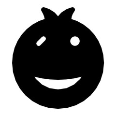 Happy Smiley Flat Vector Icon