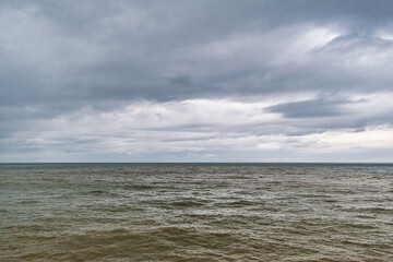 clouds over the sea