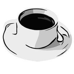 coffee's elements design with transparent background