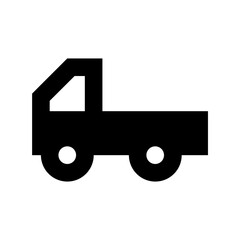 Pickup Van Flat Vector Icon