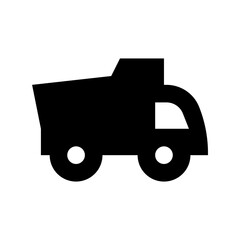 Logistics Truck Flat Vector Icon