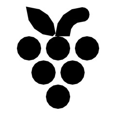 Grapes Flat Vector Icon