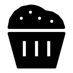 Cupcake Flat Vector Icon