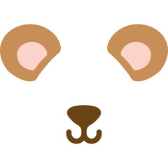 bear ear face sign png