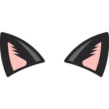 cat ear face sign png