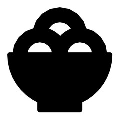 Ice Cream Cup Flat Vector Icon