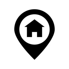 Home Location Flat Vector Icon