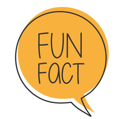 Fun Fact on doodle speech bubble