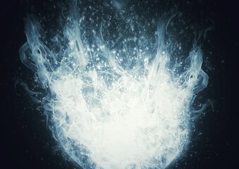 Abstract background of smoke billowing in the dark