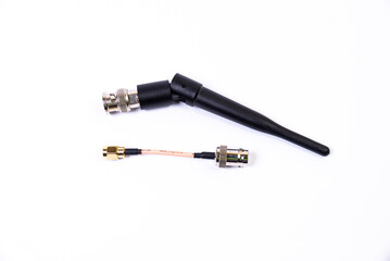Antennas for wifi hotspot for router isolated on white