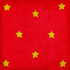 stars pattern in retro red background.
