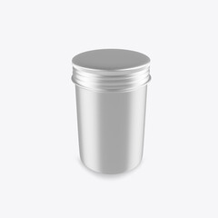 Colored Tin Mockup. 3D render