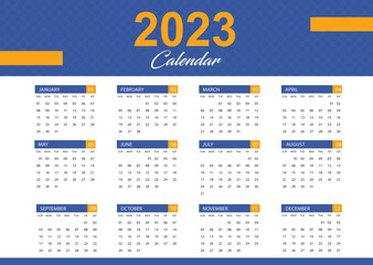 2023 Calendar template ready to print