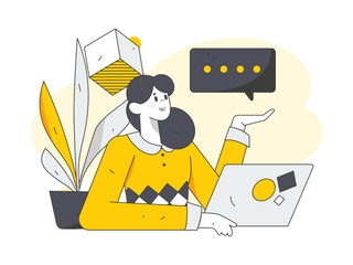 Campus recruitment character flat vector concept operation illustration	