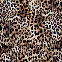 Seamless leopard pattern, jaguar texture.