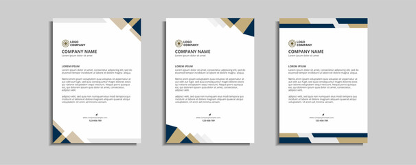 modern corporate letterhead template design
