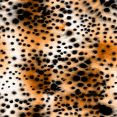Fototapeta na wymiar Seamless leopard pattern, jaguar texture.