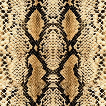 Seamless snake texture, python pattern.
