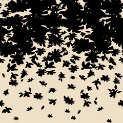 Seamless flowers pattern, floral design, textile print.