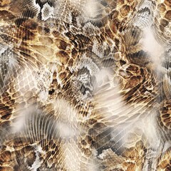 Seamless snake texture, python pattern.