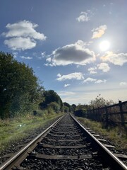 Fototapeta premium railway in the countryside