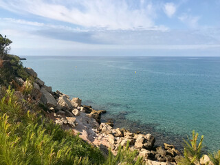 Salou, Spain, June 2019 - A large body of water