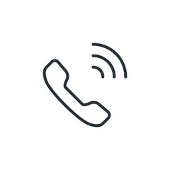 Phone icon in trendy flat style isolated on white background. icon phone tube call