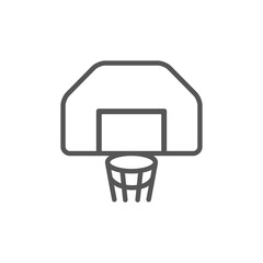 Fototapeta na wymiar Basketball hoop icon. Vector concept illustration for design. Basketball hoop, basketball ring, basketball net icon set. Vector graphic illustration. Suitable for website design, logo, app, template.