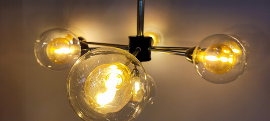 decorative filament lamps in an architectural environment