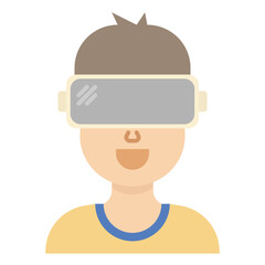 vr glasses user