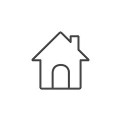 Small house. Icon Vector. Simple flat symbol. Illustration pictogram. Home icon vector for web, computer and mobile app