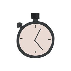 Stopwatch counting time. Timer vector illustration on isolated background. Time control.Timer with arrows.