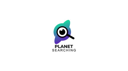 Space Planet logo, Search Planet logo designs vector
